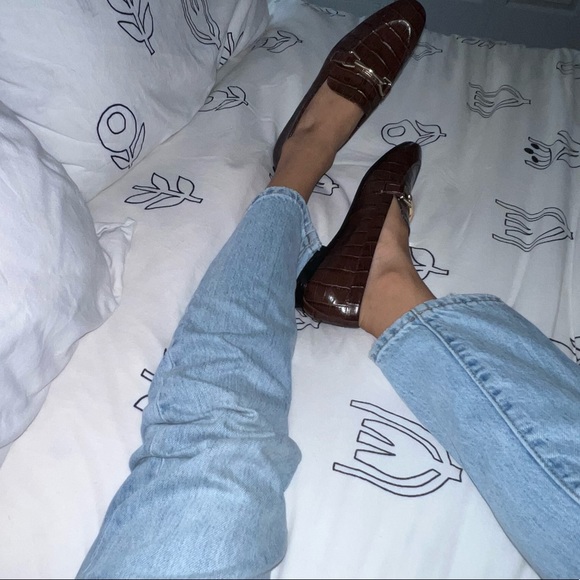 ZARA Faux Crocodile Loafers - Picture 8 of 11